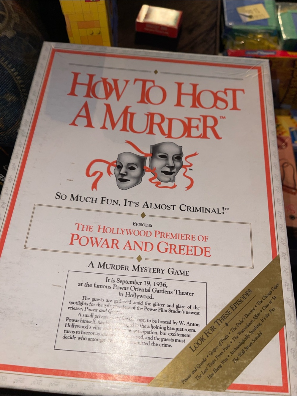 How to Host a Murder - Powar and Greede (White & Red)
